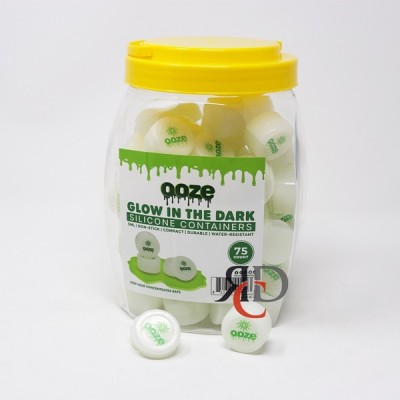 OOZE GLOW IN DARK SILICONE CONTAINERS - 5ML - 75CT/ JAR